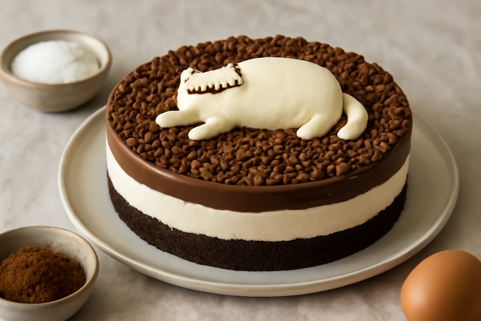 Lazy Cat Cake / Prajitura Crunchoco Ahmed Al Zamel