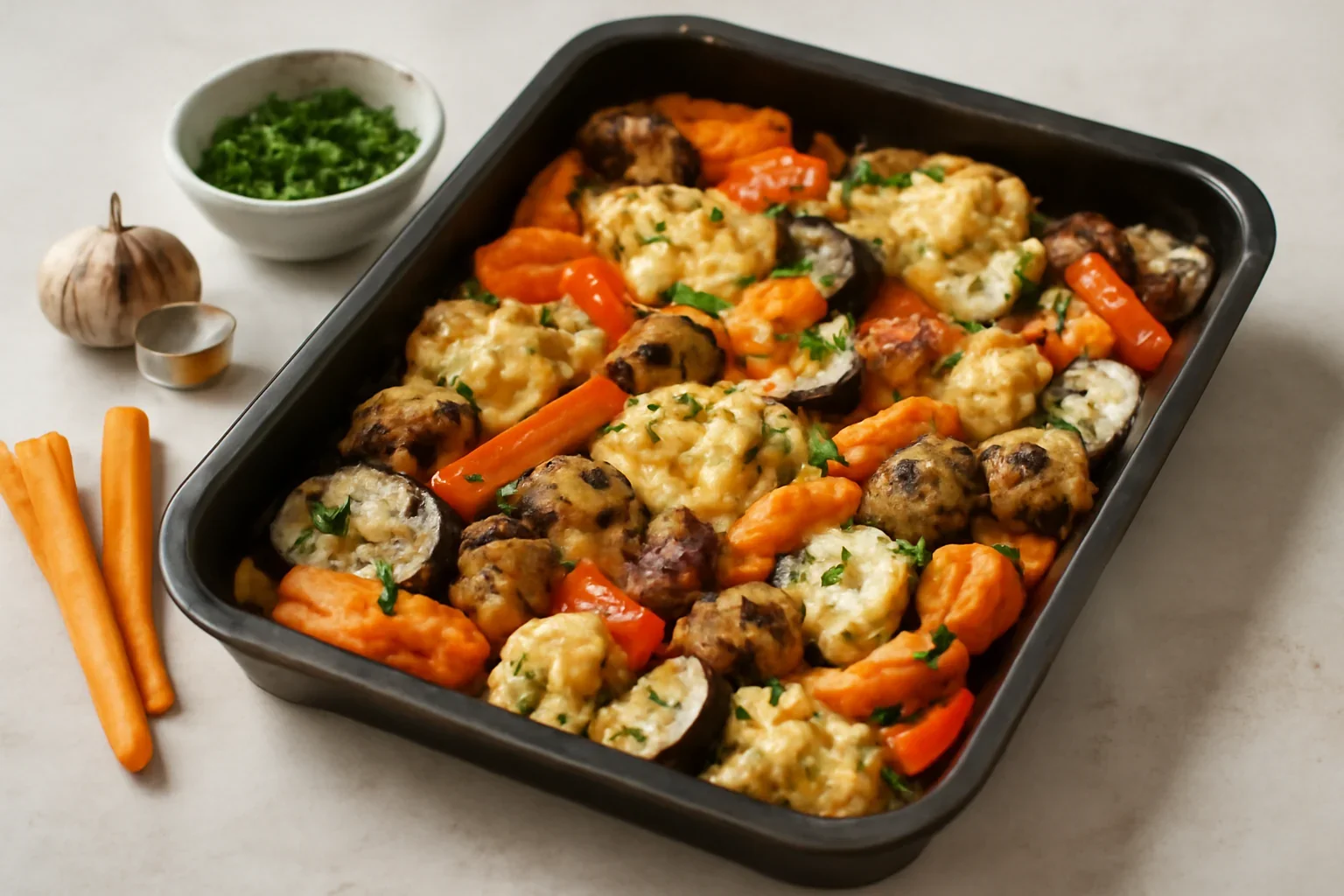 Legume la cuptor – gratinate la tava