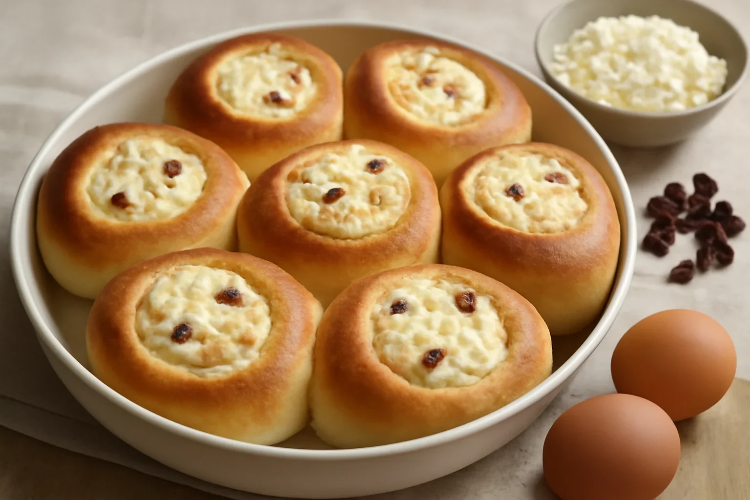 Ochi de bou – gogosi cu branza la cuptor