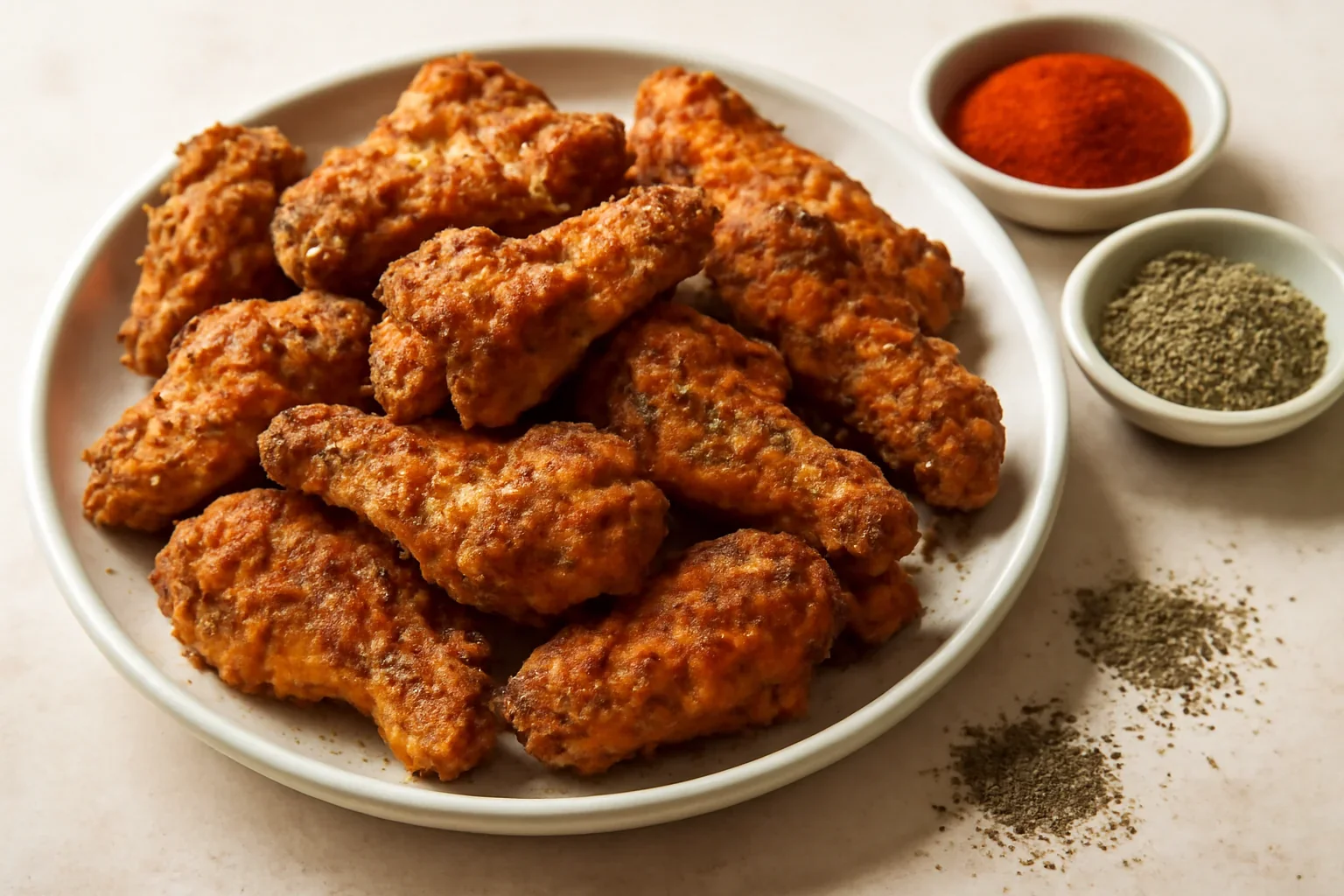 Aripioare crocante cu crustă de paprika și cimbru