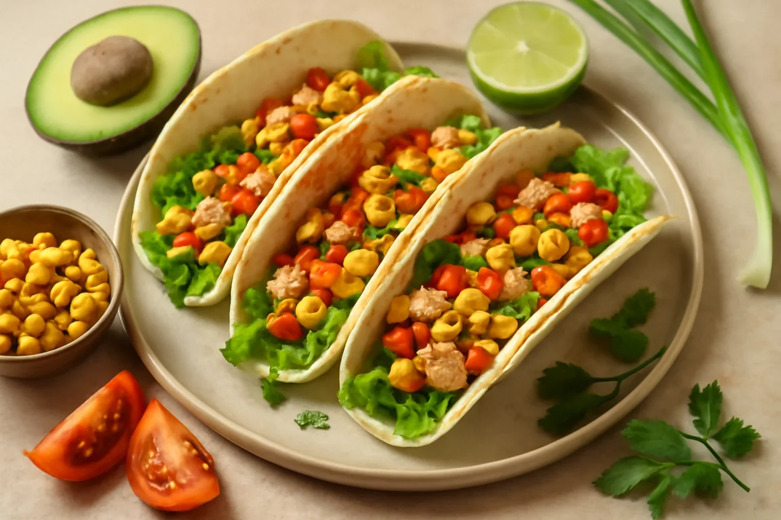 Tacos cu pui si porumb