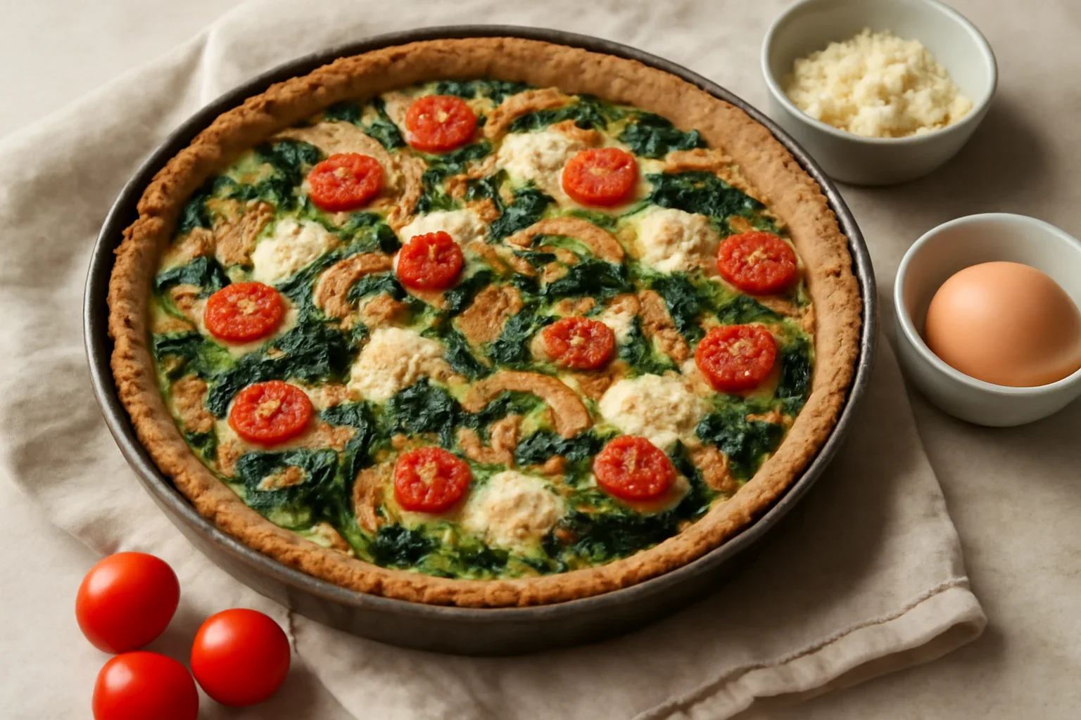 Quiche din făină integrală