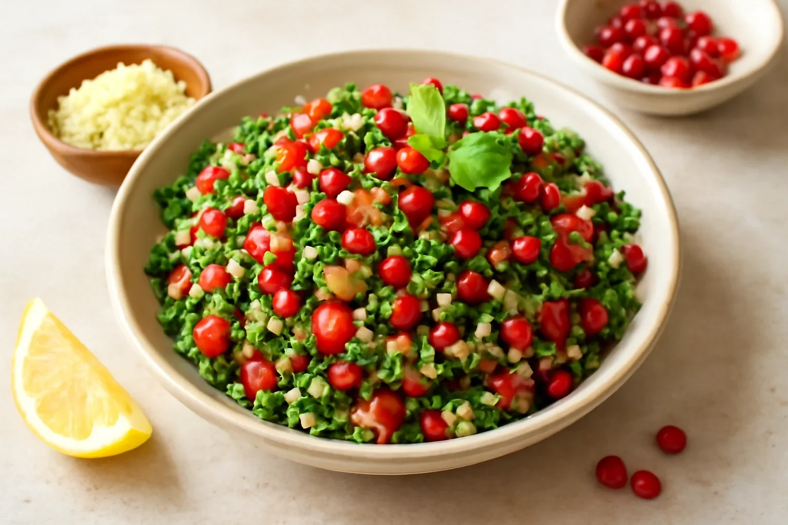 Salata tabbouleh cu sau fără bulgur, cu variante cu couscous și quinoa