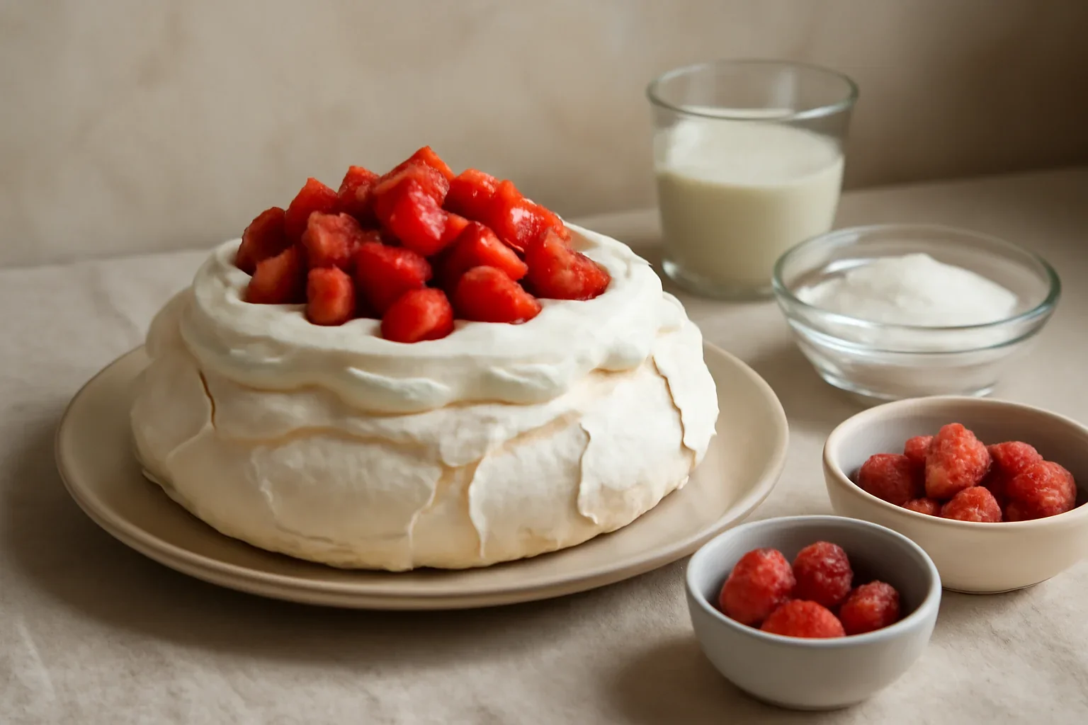 Prajitura Pavlova pas cu pas