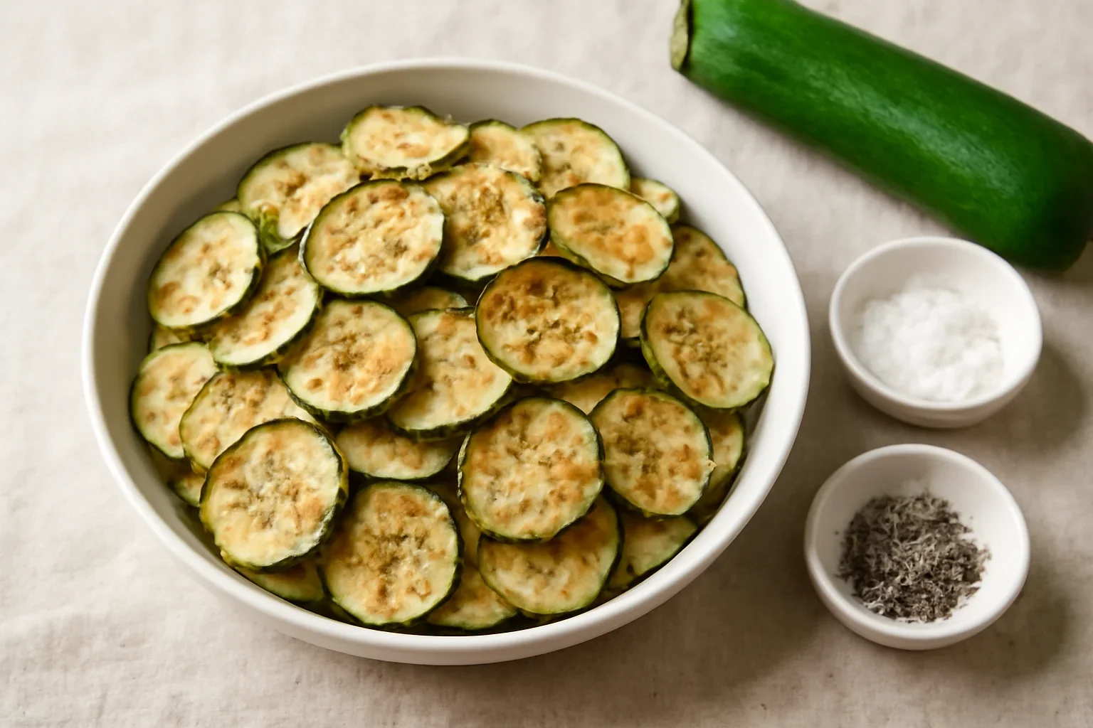 Chips din dovlecei la cuptor