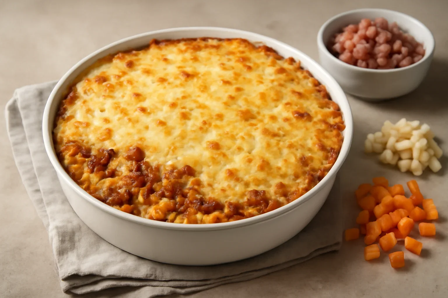 Budinca de paste cu ragu