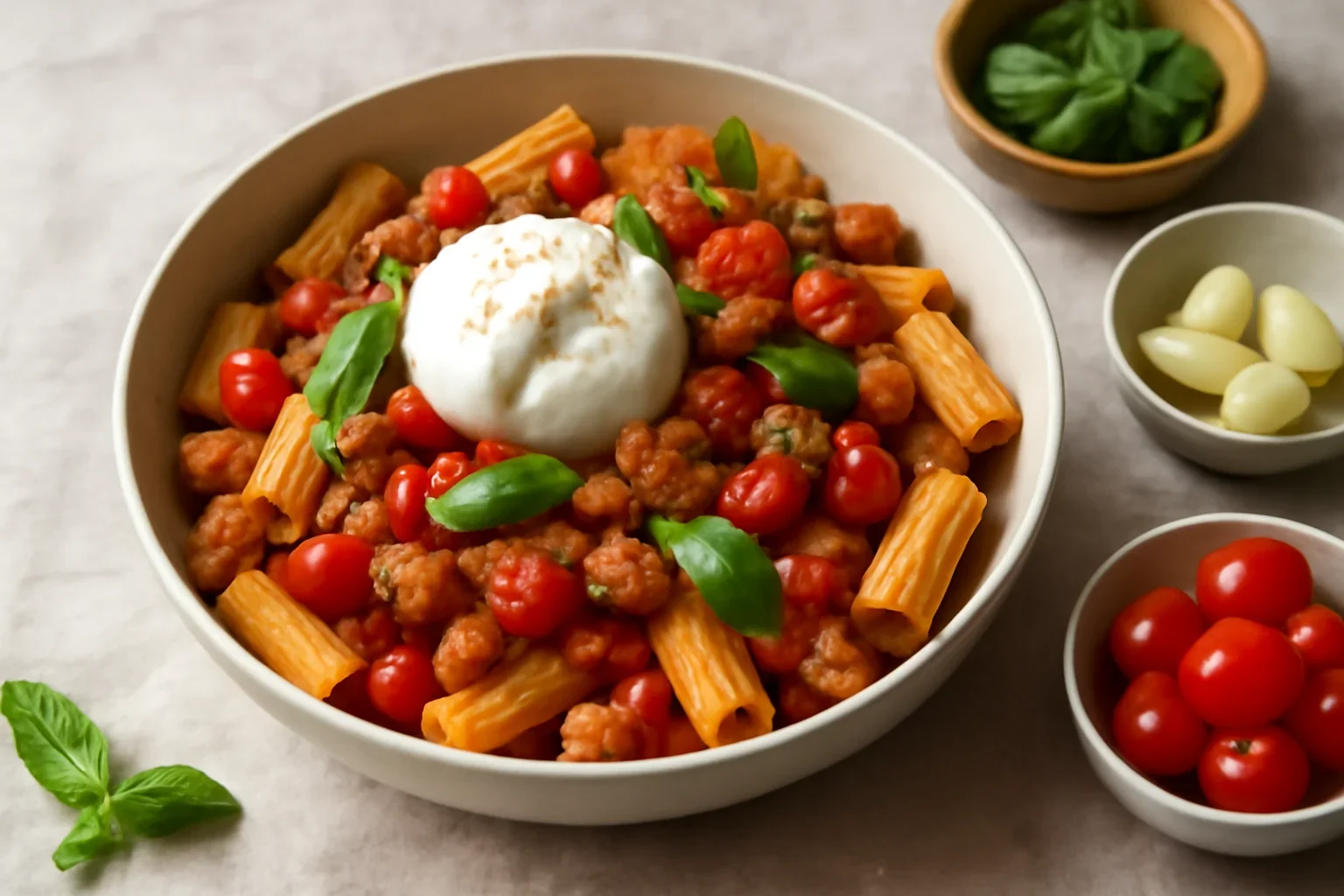 Pasta salsiccia e pomodoro