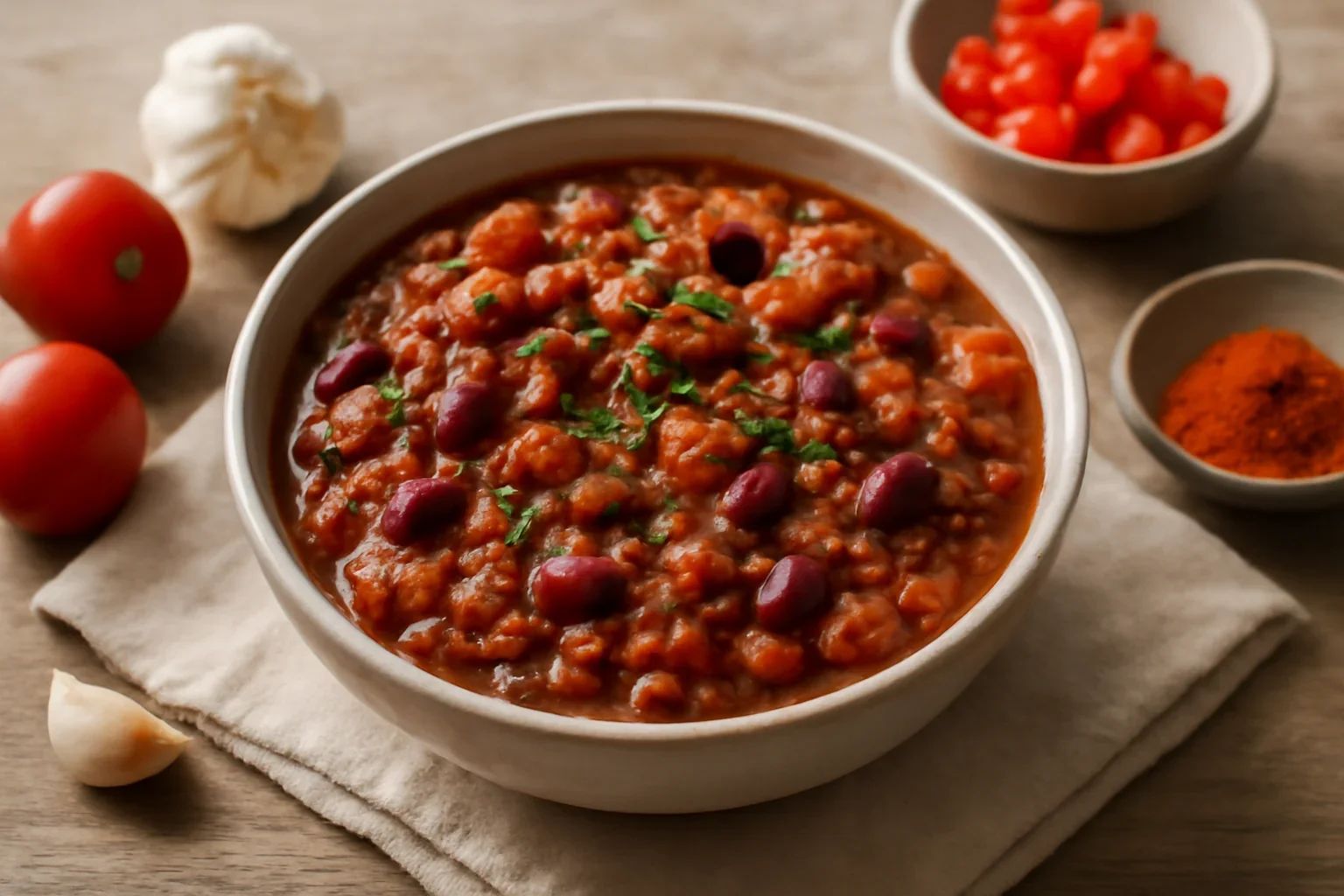 Chili con carne reteta Tex-Mex (din Texas si nordul Mexicului)