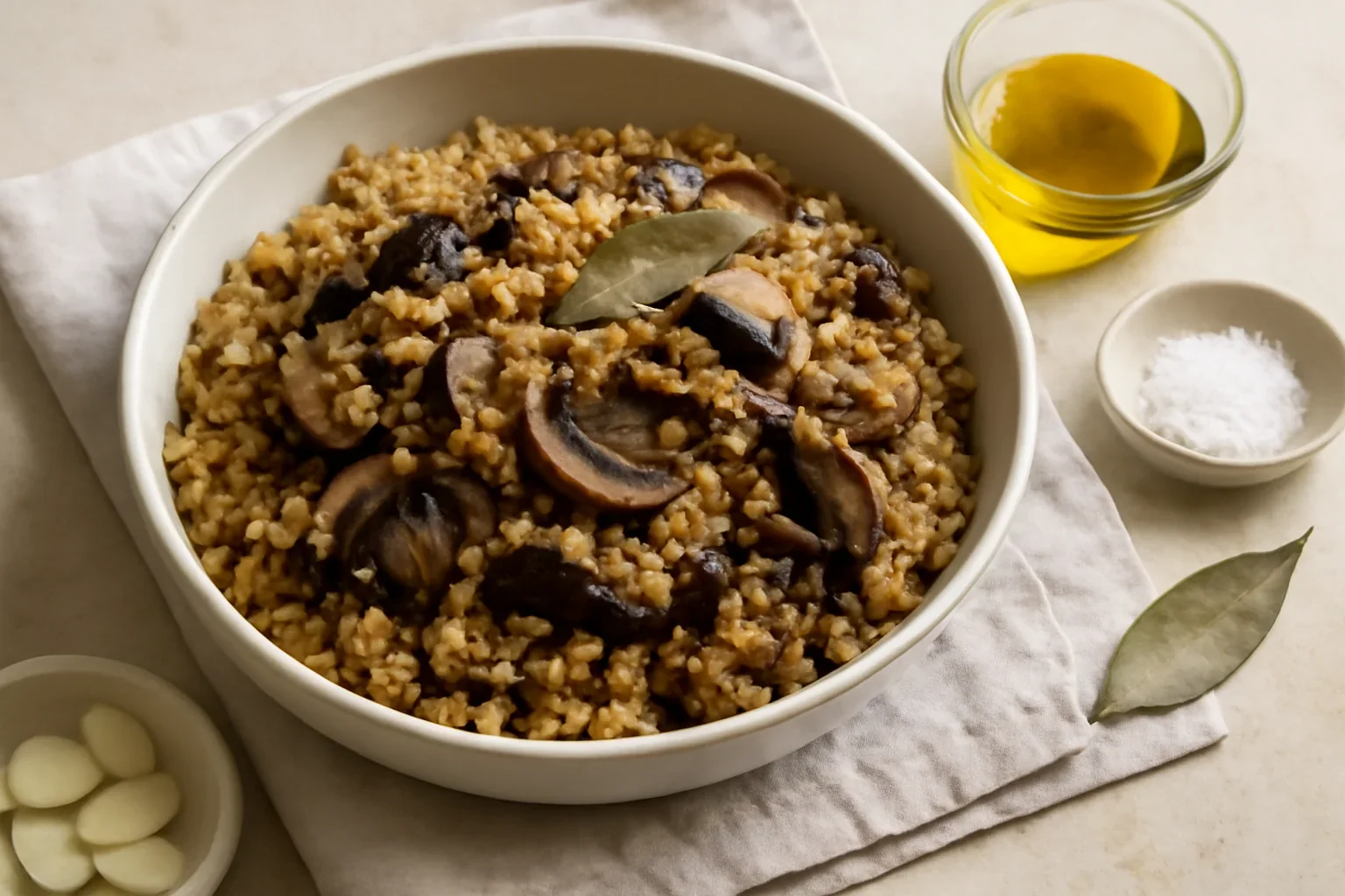 Bulgur cu ciuperci