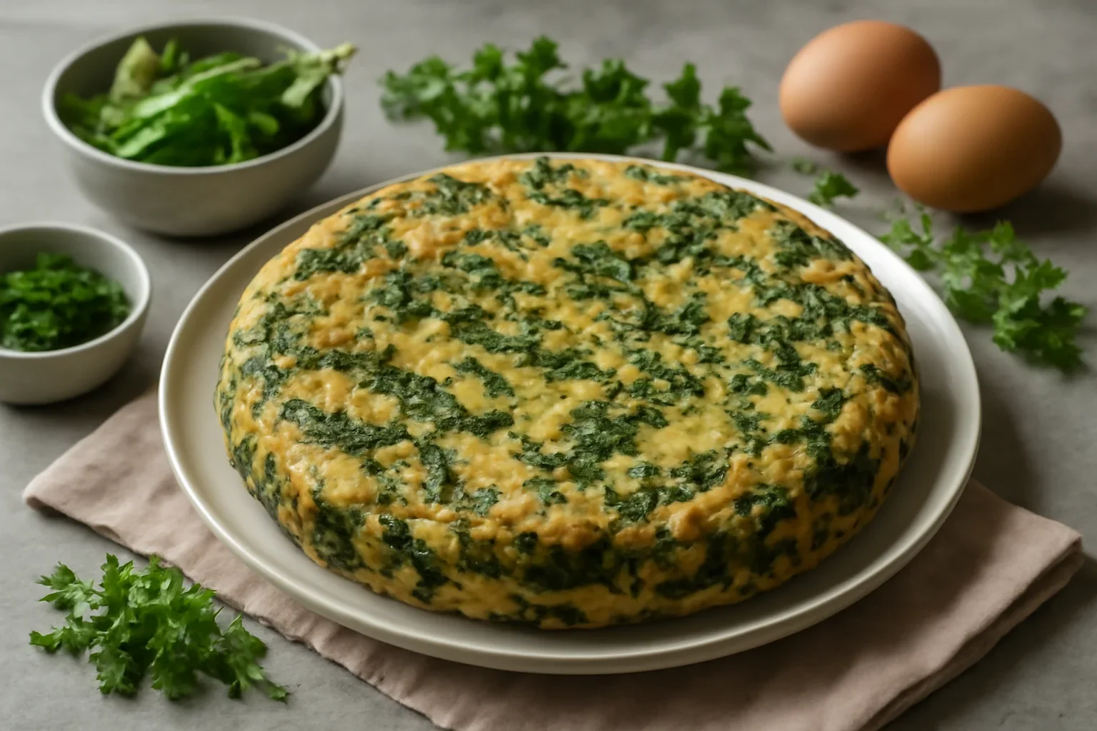 Tortilla cu spanac