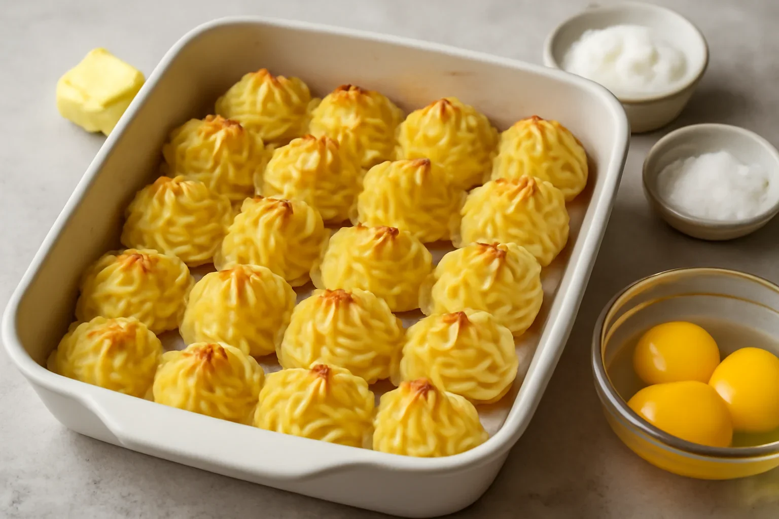 Cartofi duchesse – rețeta clasică de pommes duchesse – prezentată detaliat