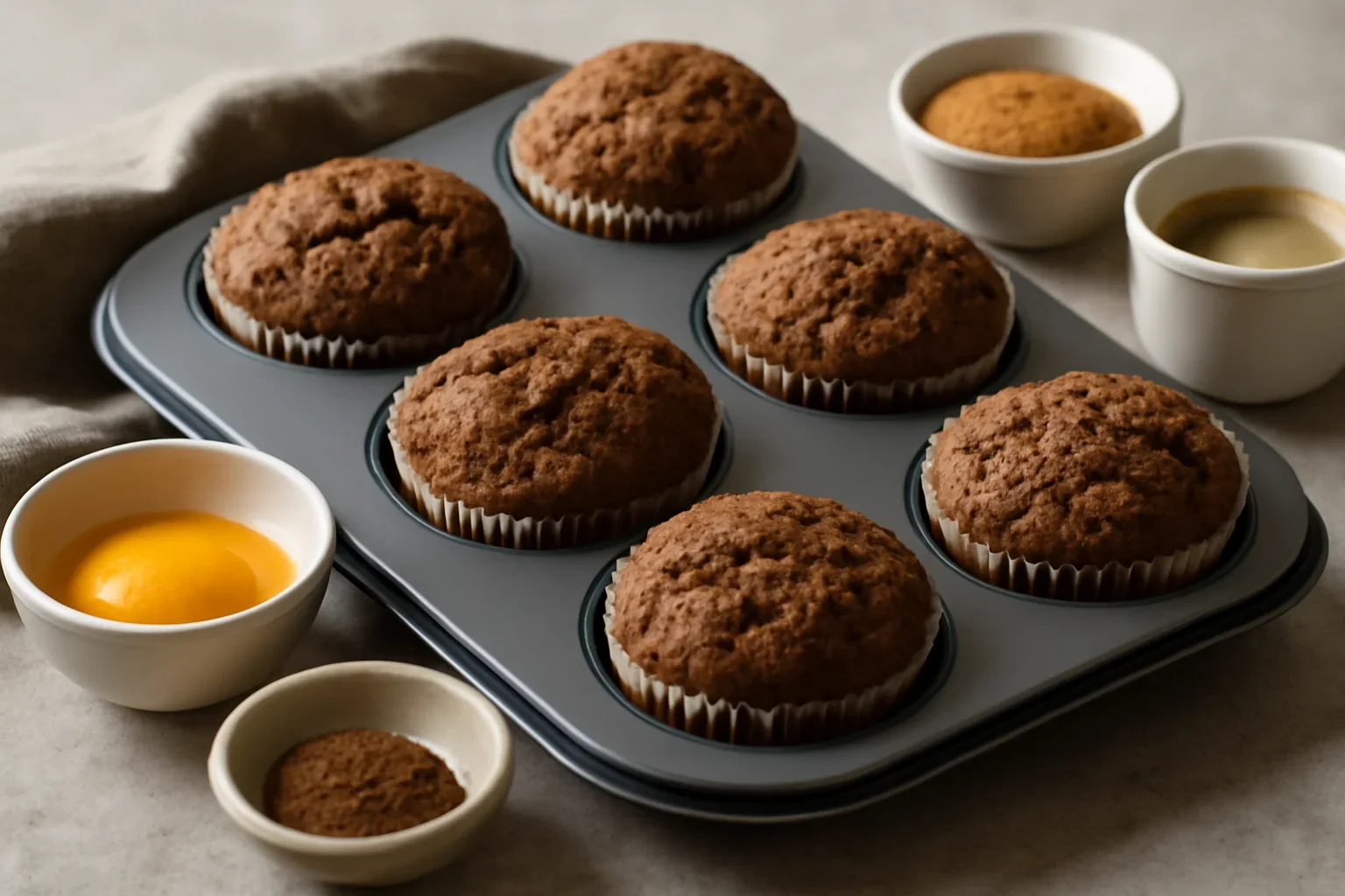Muffins cu cafea și zahăr de cocos