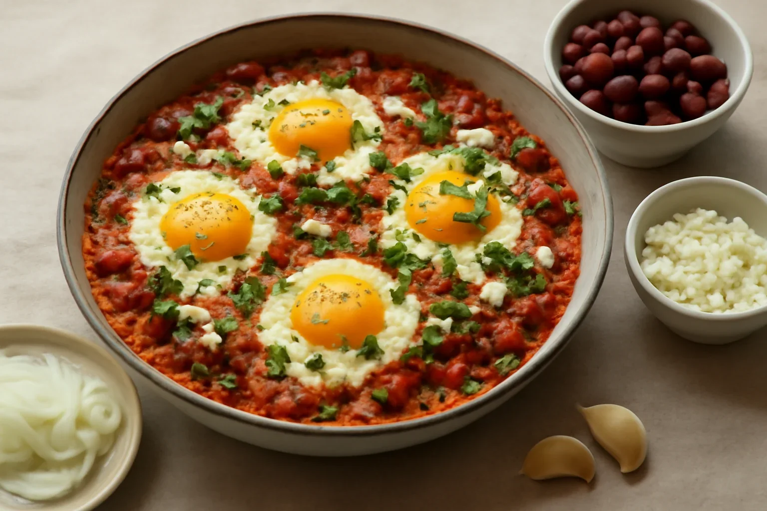 Ouă mexicane pentru micul dejun (huevos rancheros)