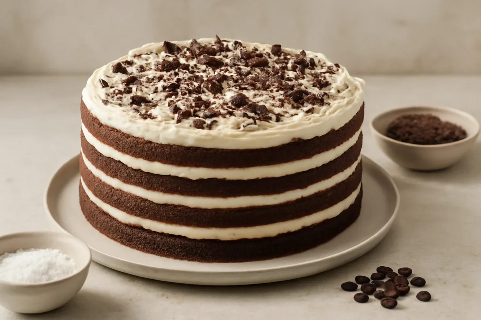 Tort cu foi de cacao si crema de vanilie