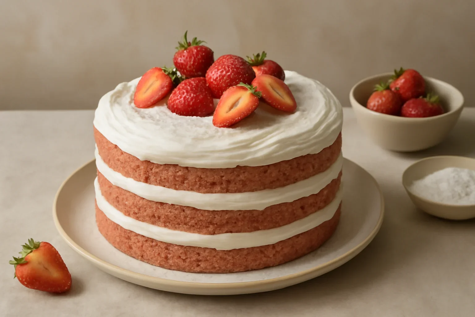 Tort de post cu capsuni perfect pentru ocazii speciale