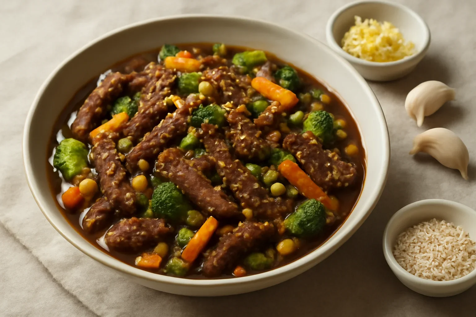 Vita cu legume in stil asiatic