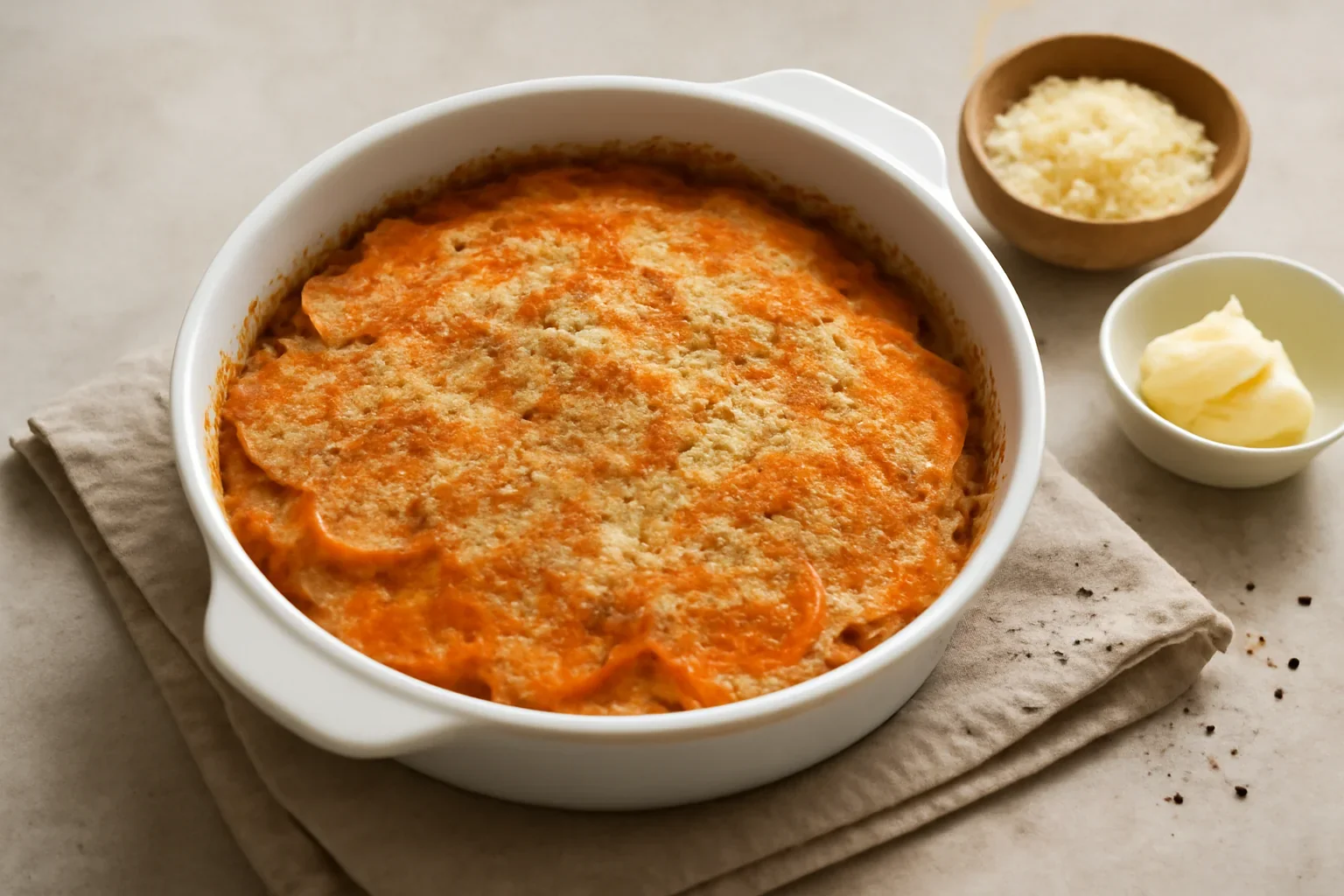 Cartofi dulci cu parmezan la cuptor
