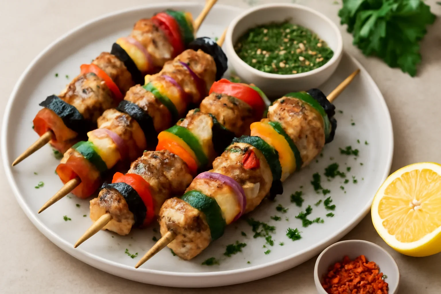 Frigărui de pui cu legume – rețetă simplă și gustoasă
