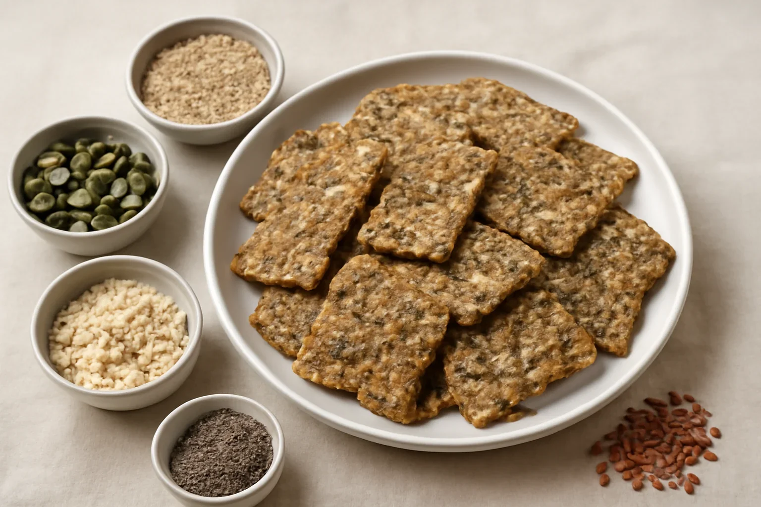 Crackers cu semințe