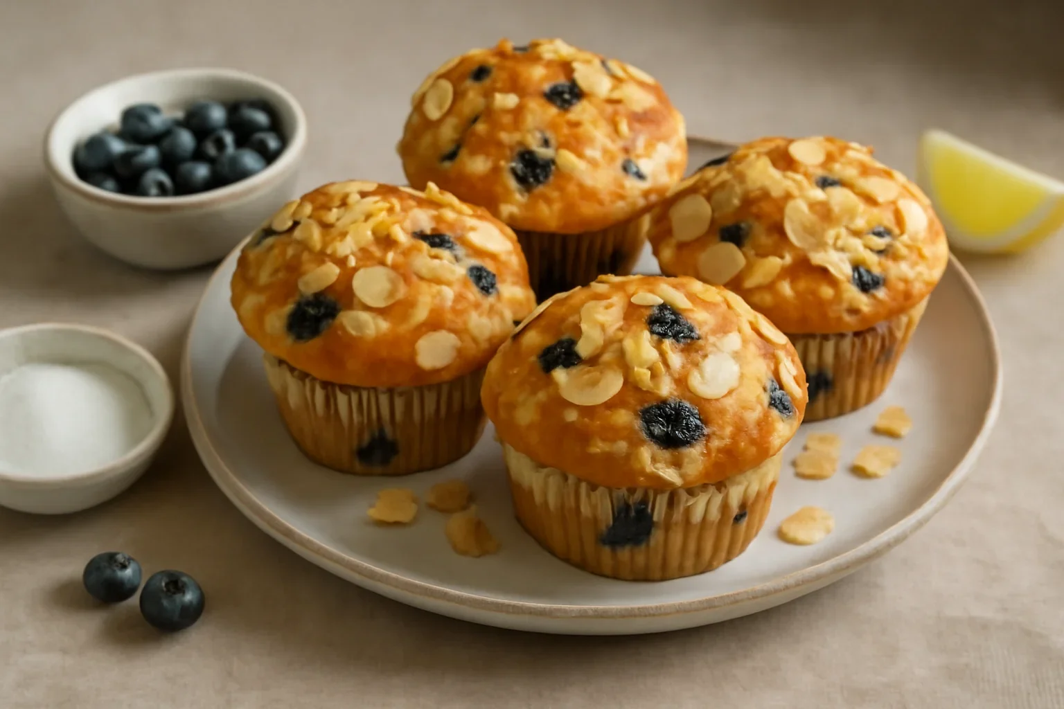 Muffins Jumbo cu afine – rețetă gătită la Air Fryer