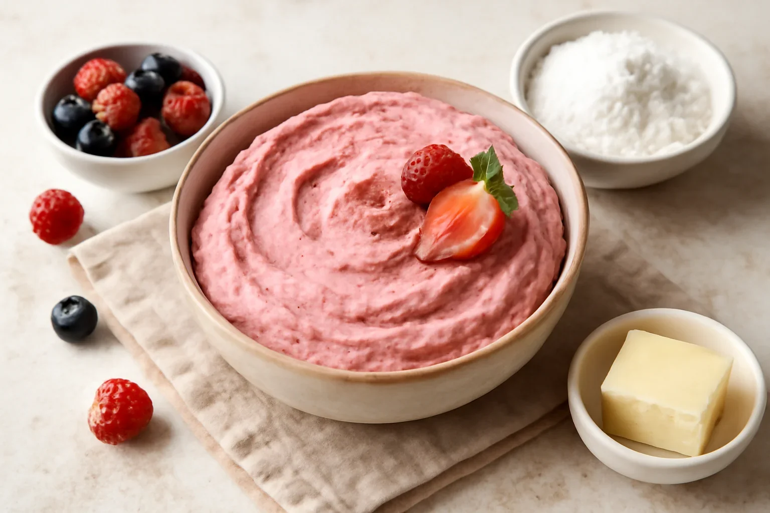 Crema de unt cu zmeura, capsuni sau fructe de padure reteta de buttercream cu fructe