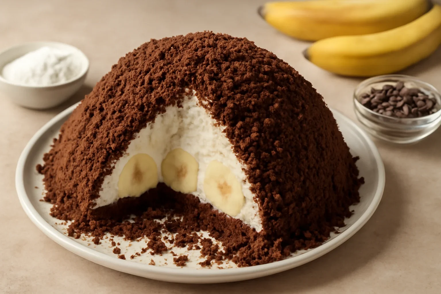 Musuroi de cartita cu banane