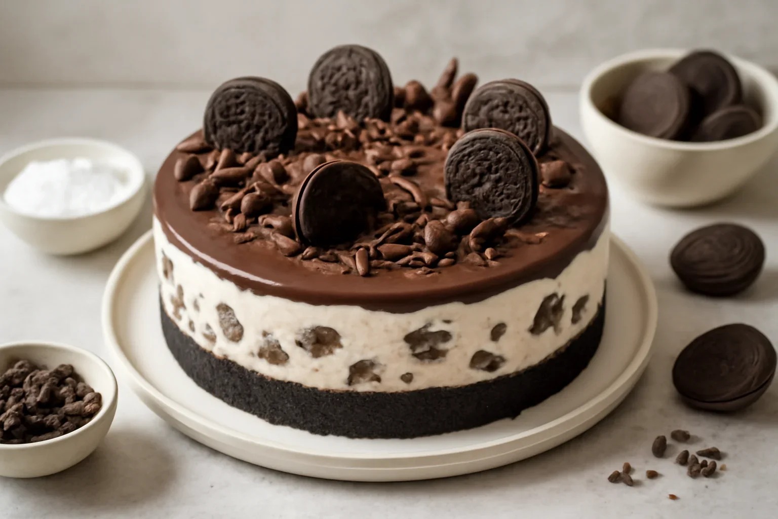 Tort Oreo cu mascarpone si ciocolata – fara coacere