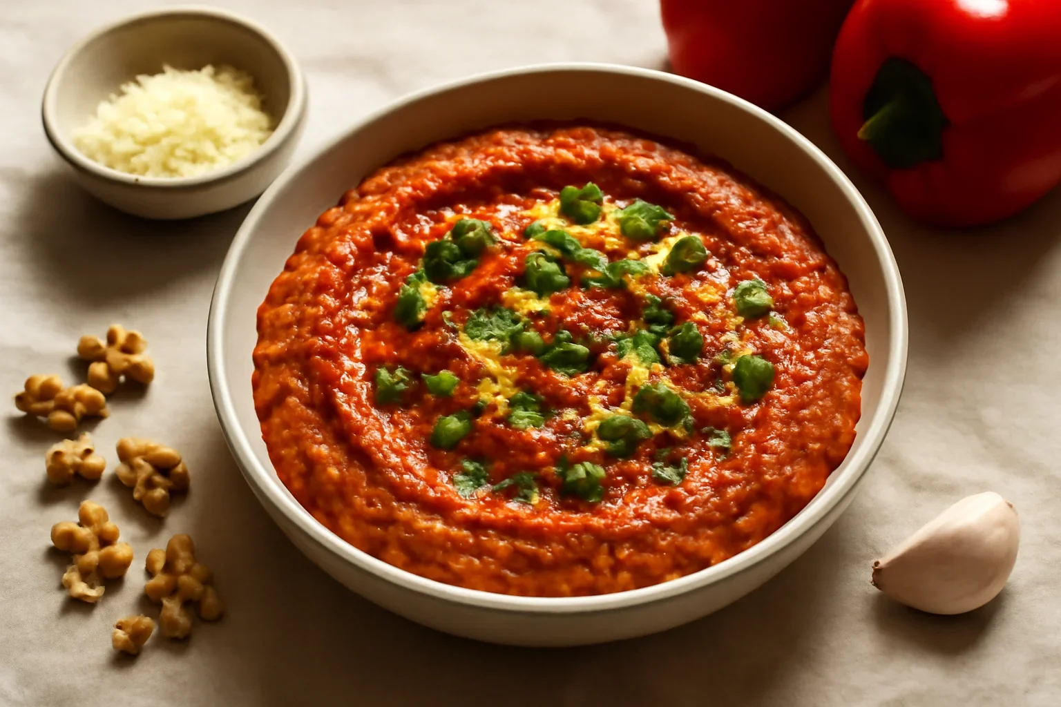 Muhammara – pastă de ardei copți și nuci