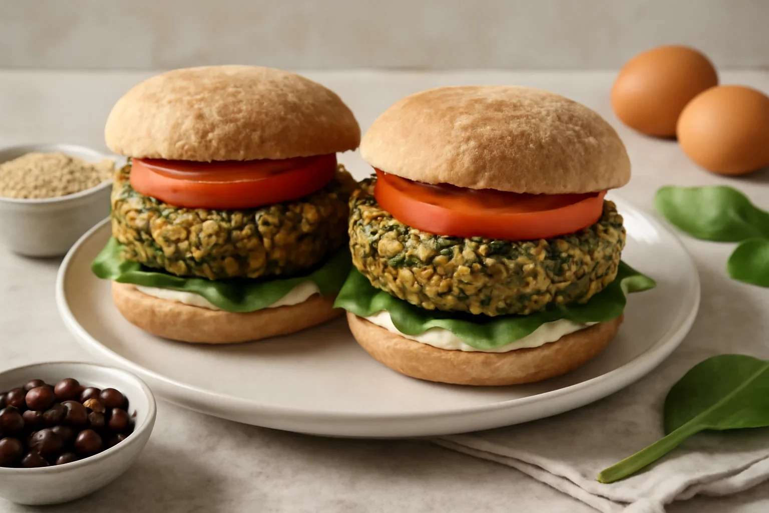Burgeri cu quinoa și fasole