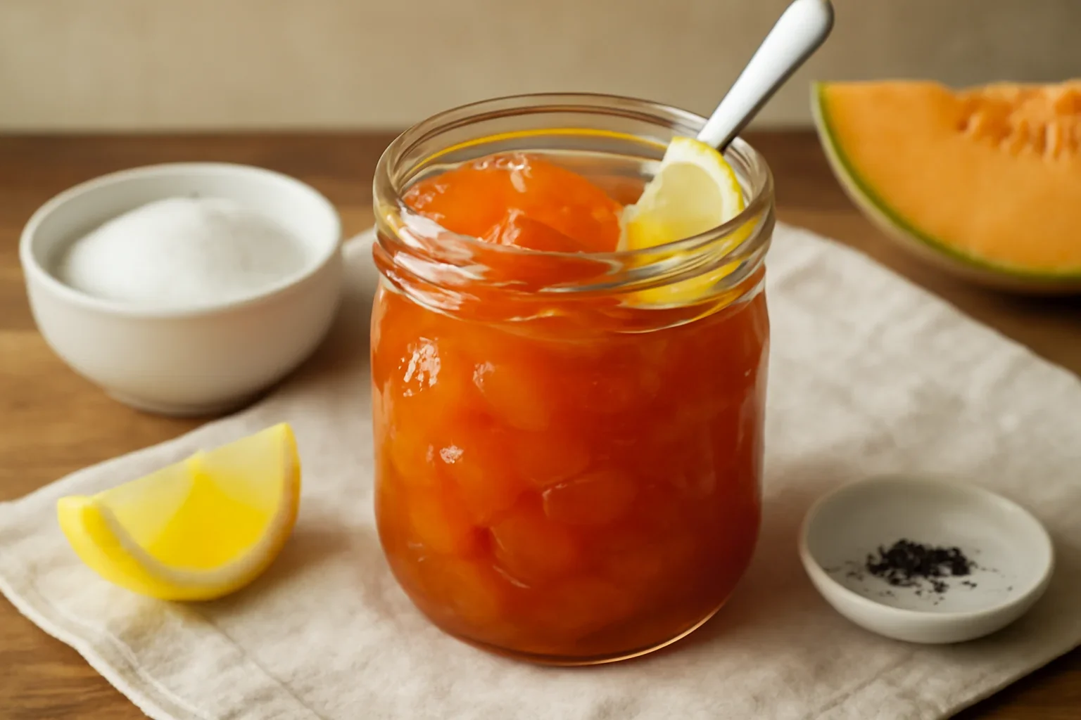 Dulceață de pepene galben sau cantalup – rețeta de pepene confiat