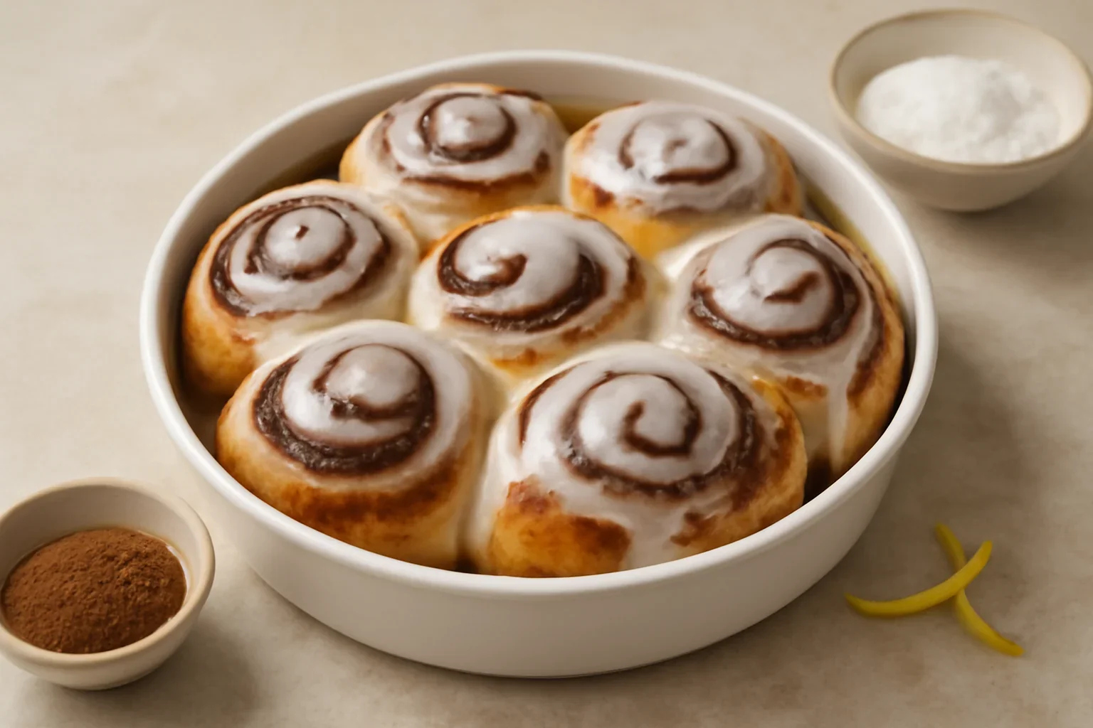 Rulouri cu scortisoara si glazura – Cinnamon Rolls