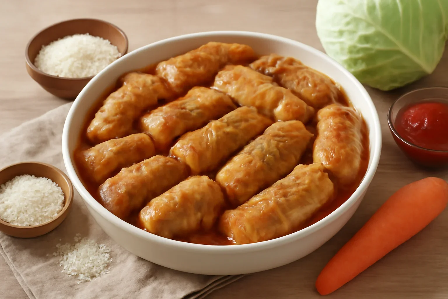 Sarmale moldovenesti din carne de porc, reteta fara prajeli