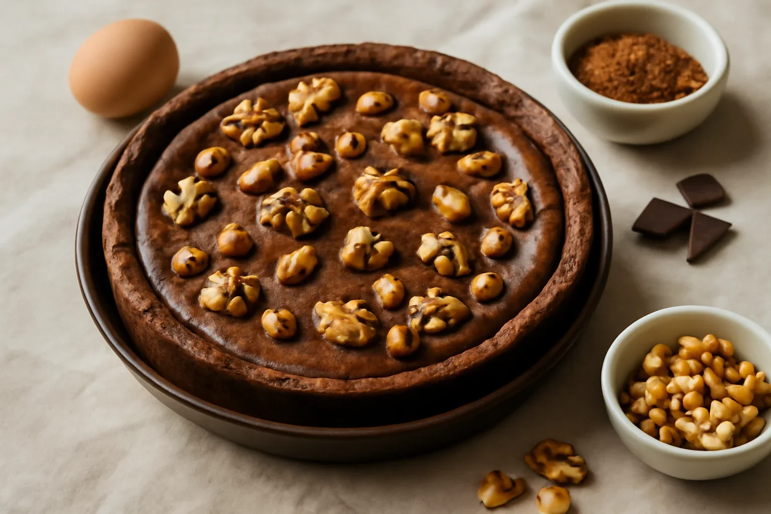 Cheesecake cu ciocolata, nuci si alune sau pasca cu ciocolata