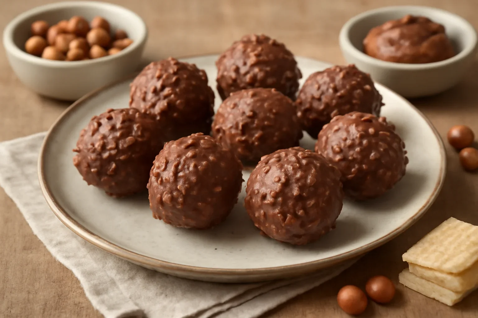 Bomboane Ferrero Rocher de casa