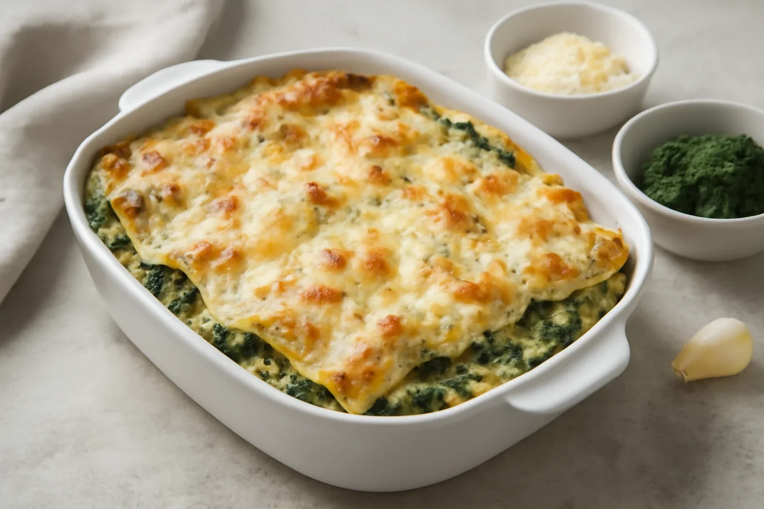 Lasagna cu spanac