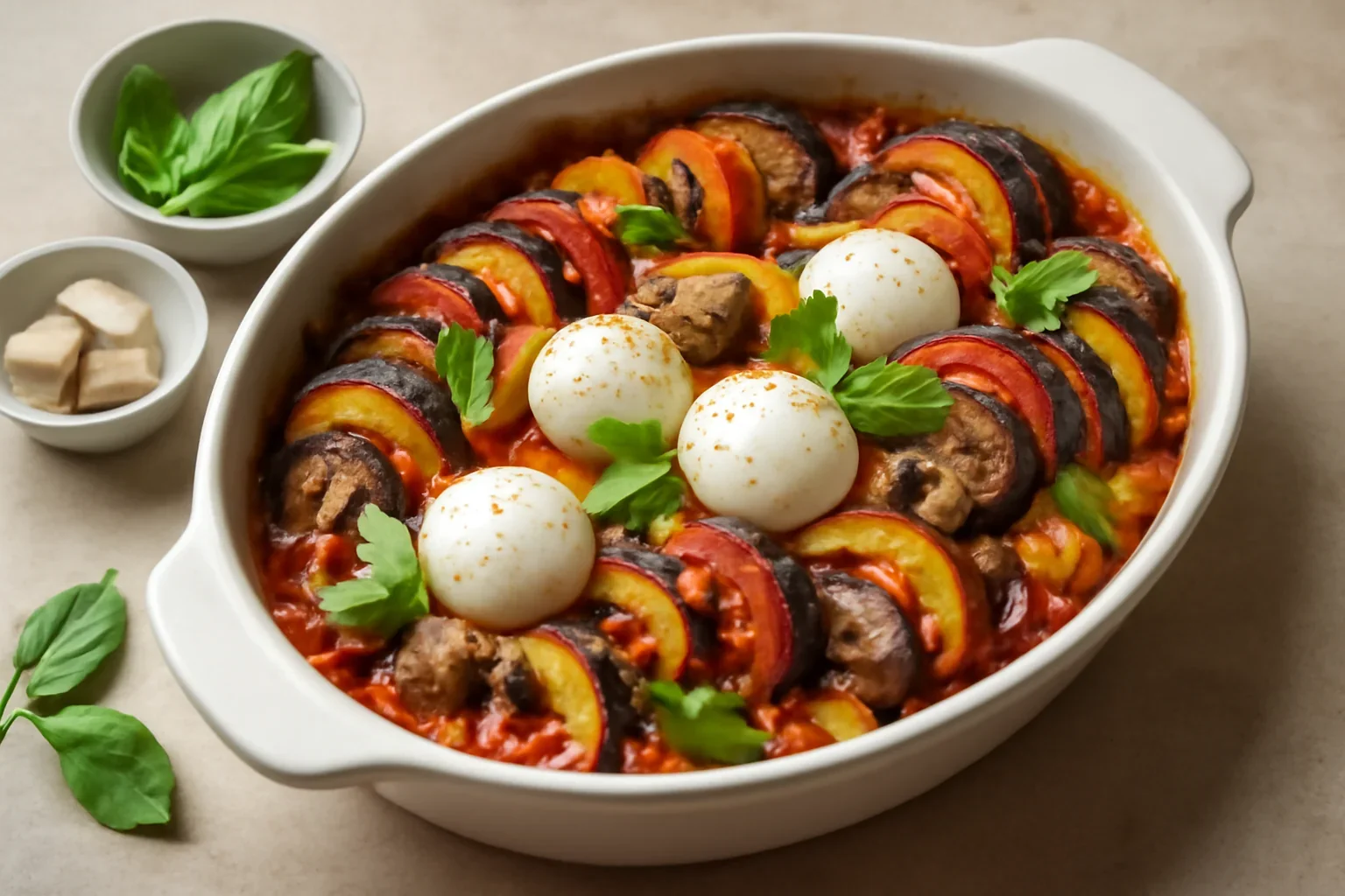 Ratatouille provensal cu legume din grădină, la cuptor