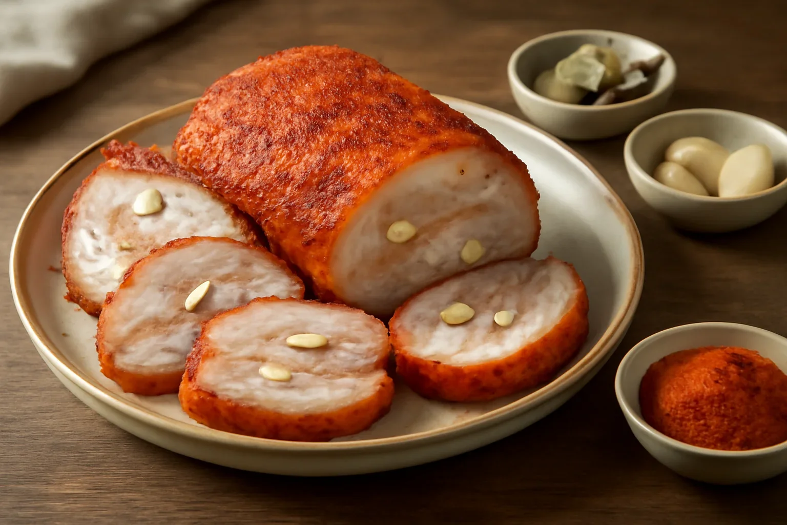 Gusa de porc fiarta, cu boia si usturoi