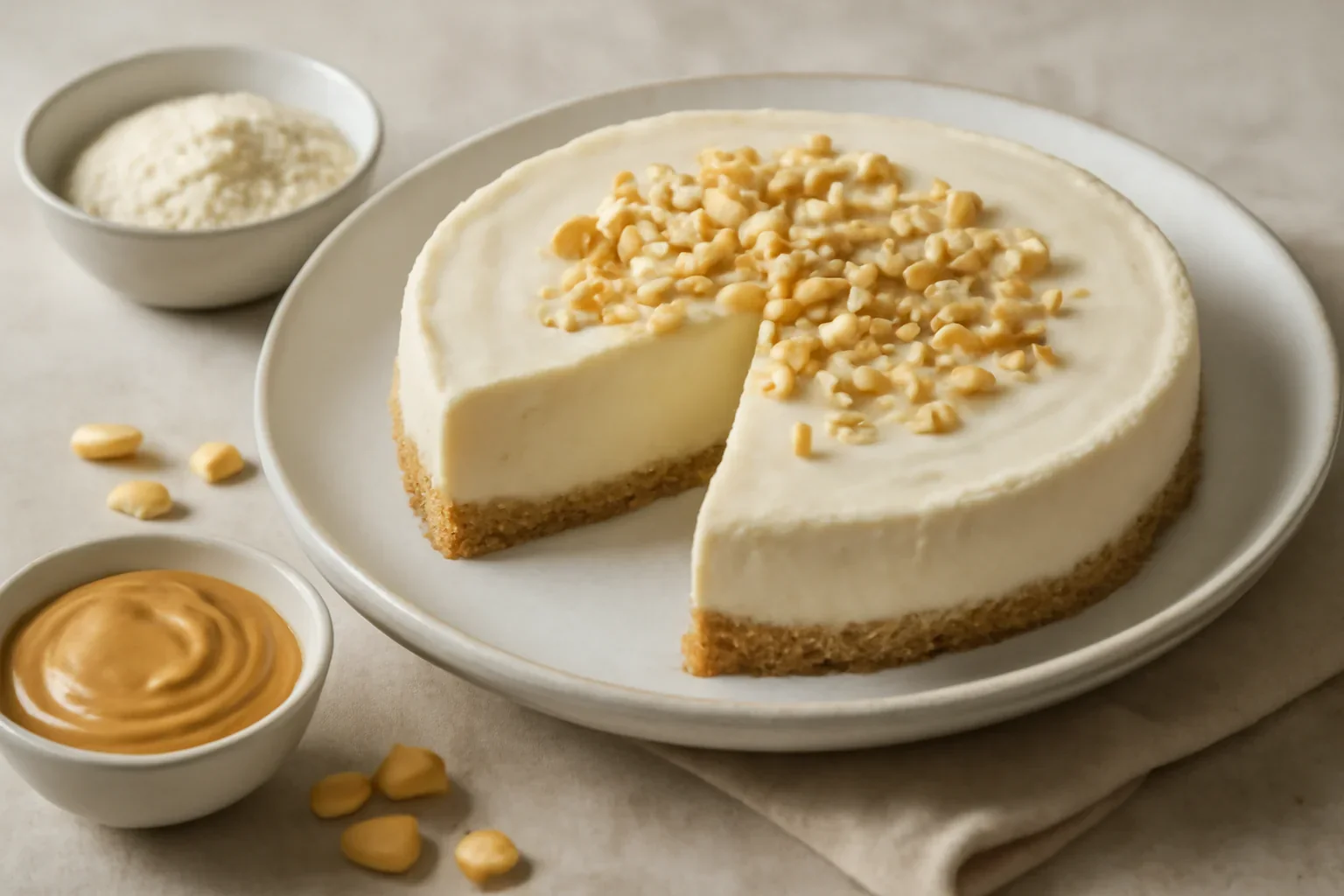 Cheesecake cu arahide