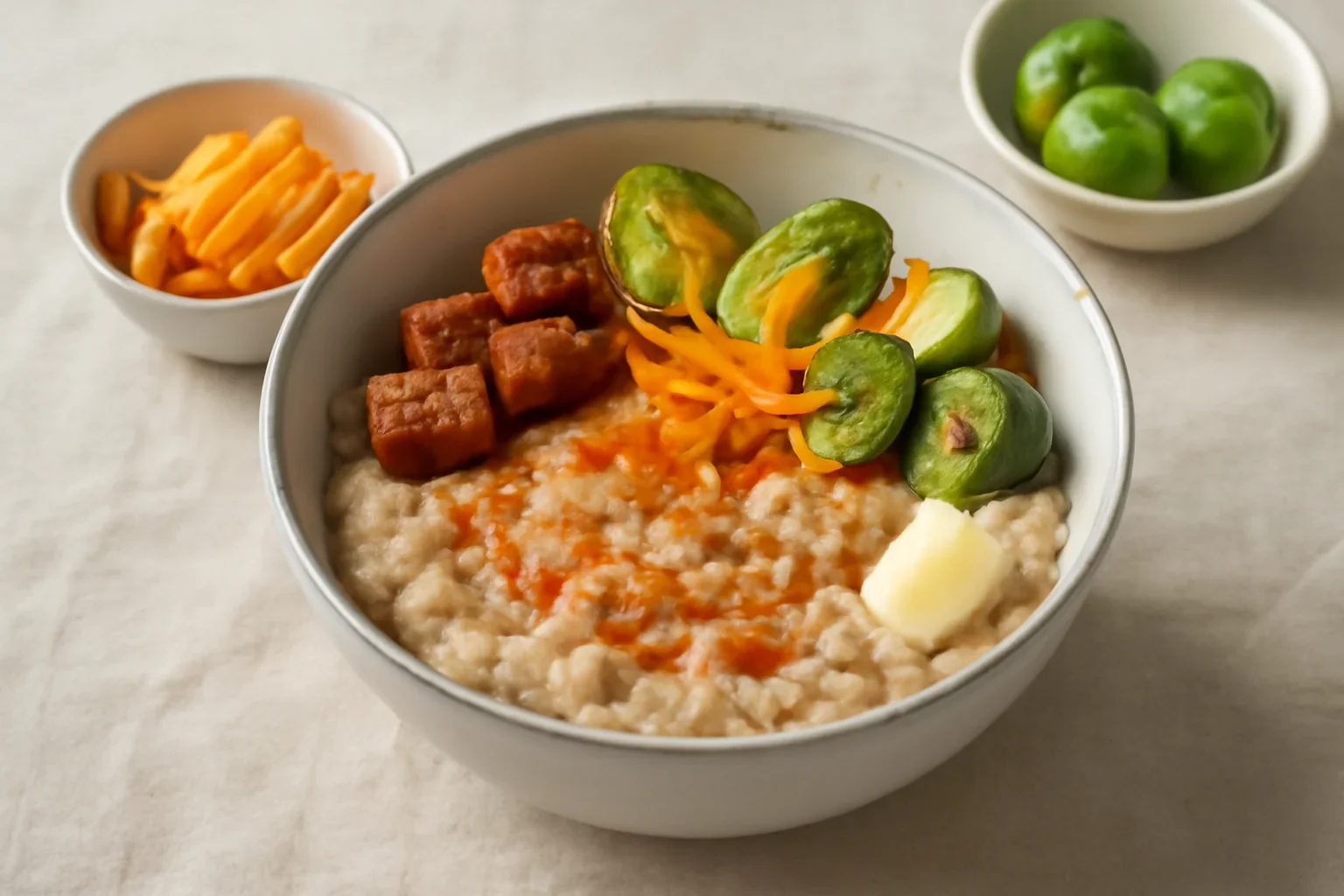 Terci de secară cu varză de Bruxelles și tempeh