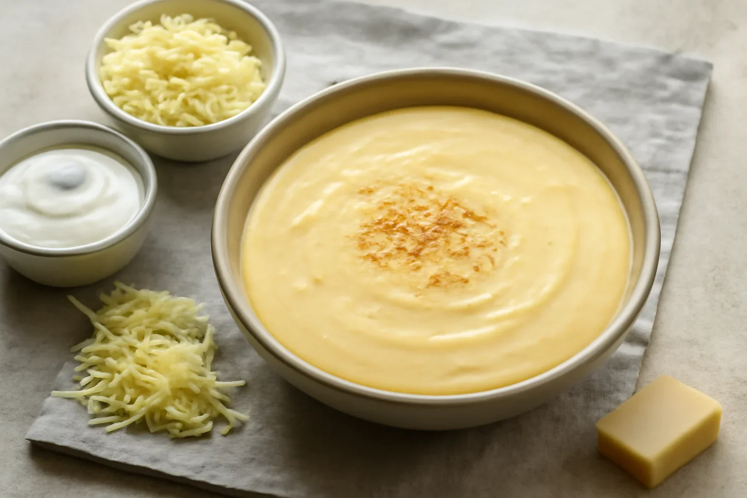 Sos de brânză cu lapte și smântână – rețeta de sos pentru paste, nachos, chiftele, legume pane