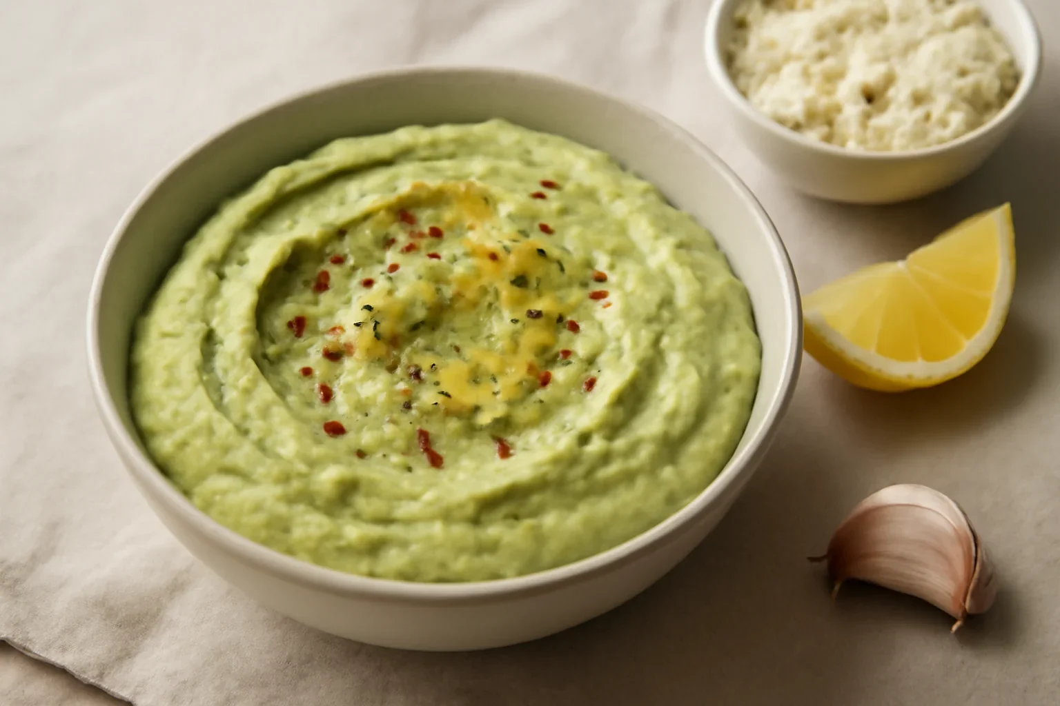 Cremă de avocado cu brânză și usturoi – cremă aperitiv