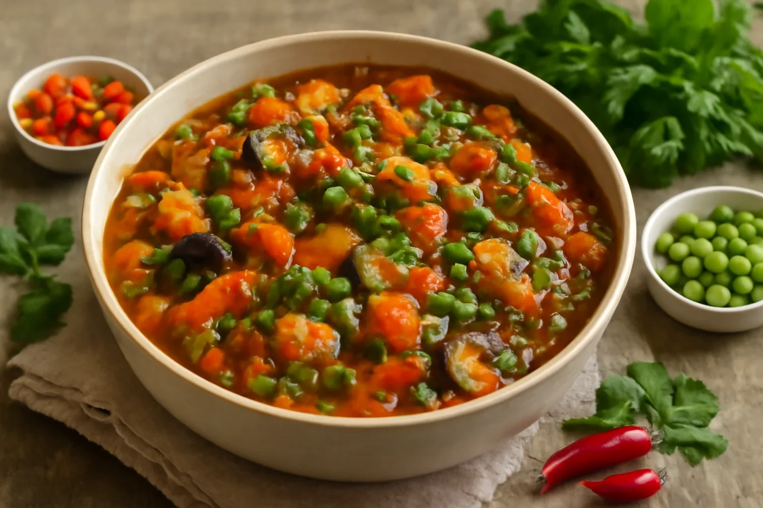Ghiveci de legume pentru iarna in ulei sau suc de rosii