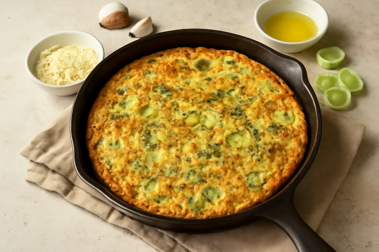 Frittata cu praz