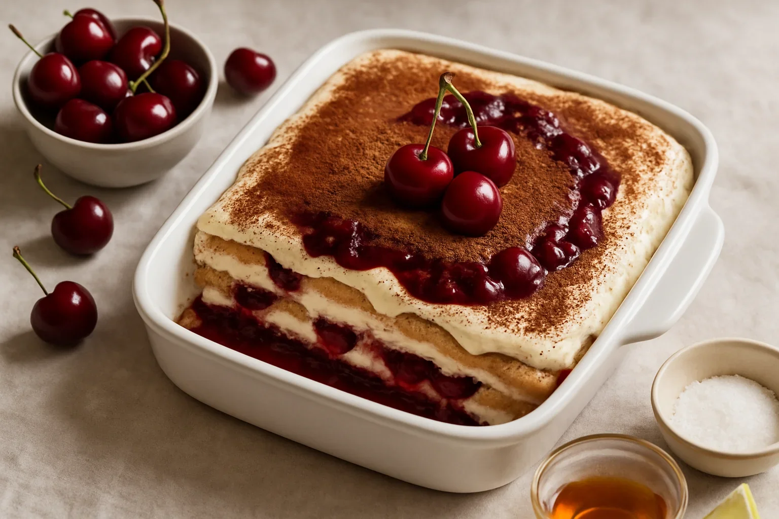 Tiramisu cu cireșe