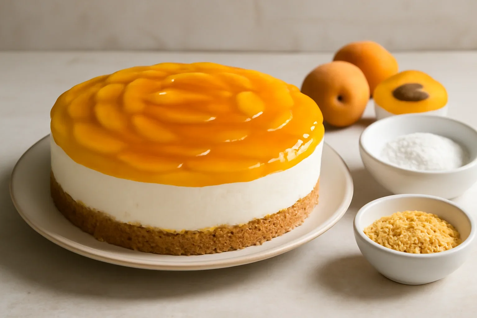 Cheesecake cu caise