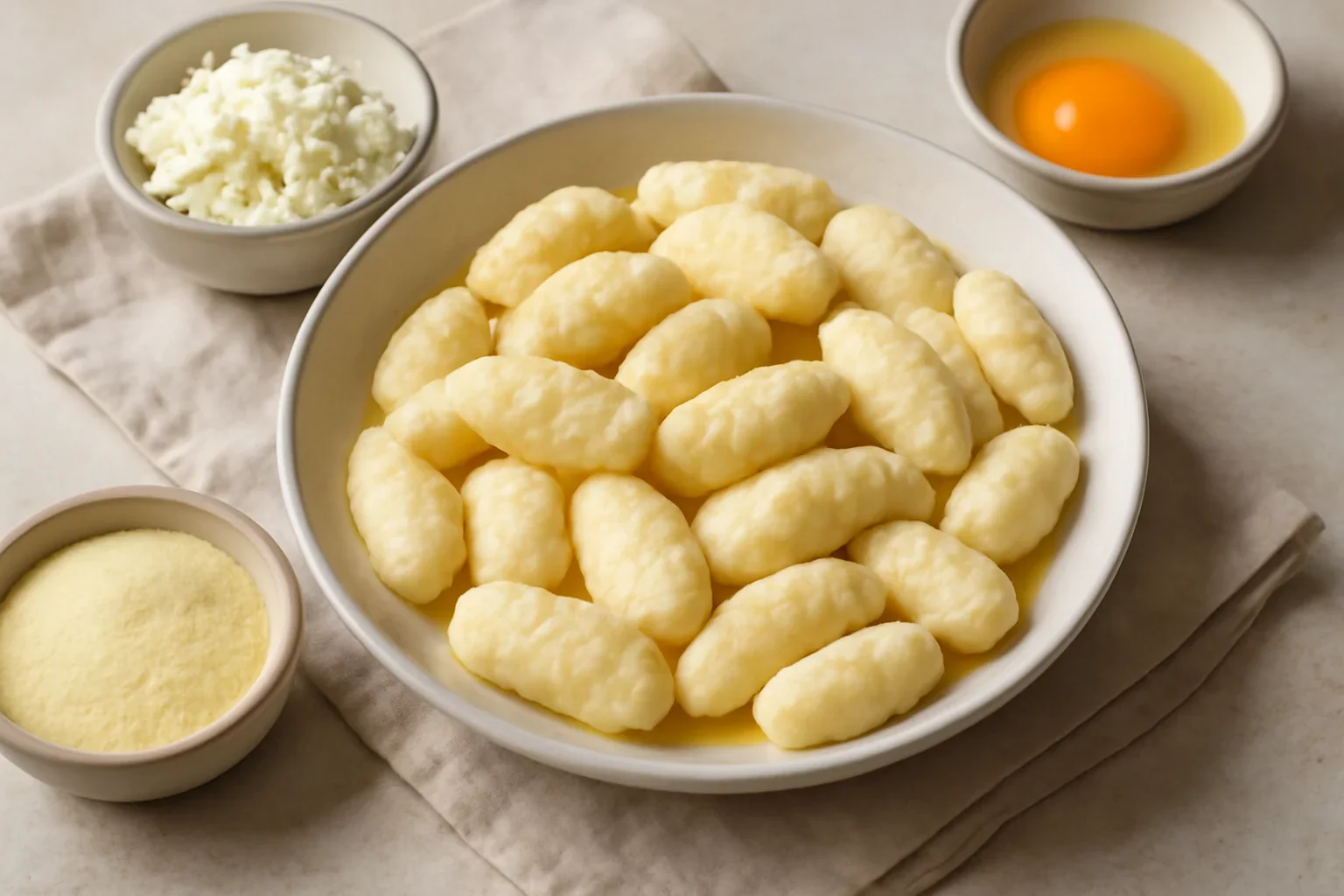 Gnocchi cu branza de vaci