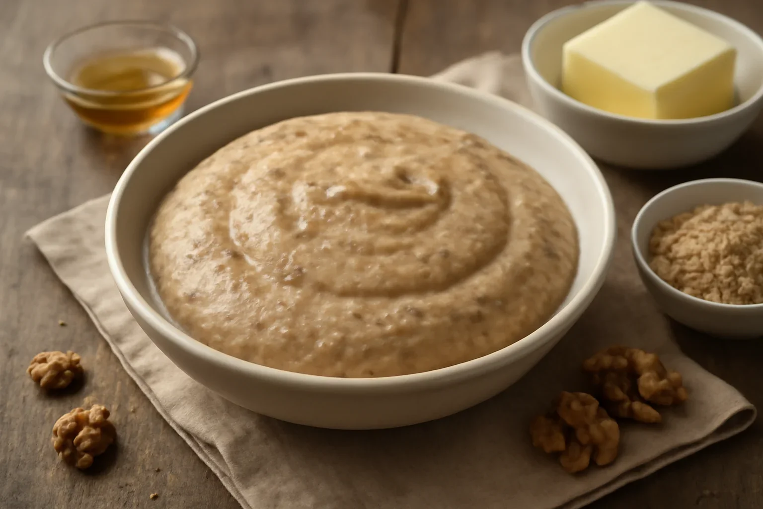 Crema de nuci oparite cu lapte si unt, reteta veche