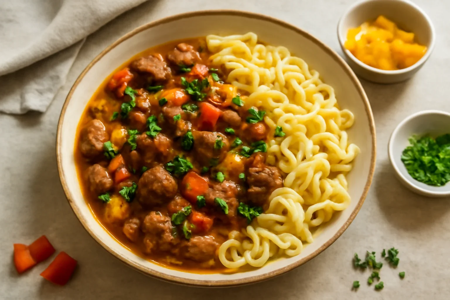 Tocanita de pipote si inimi cu paste