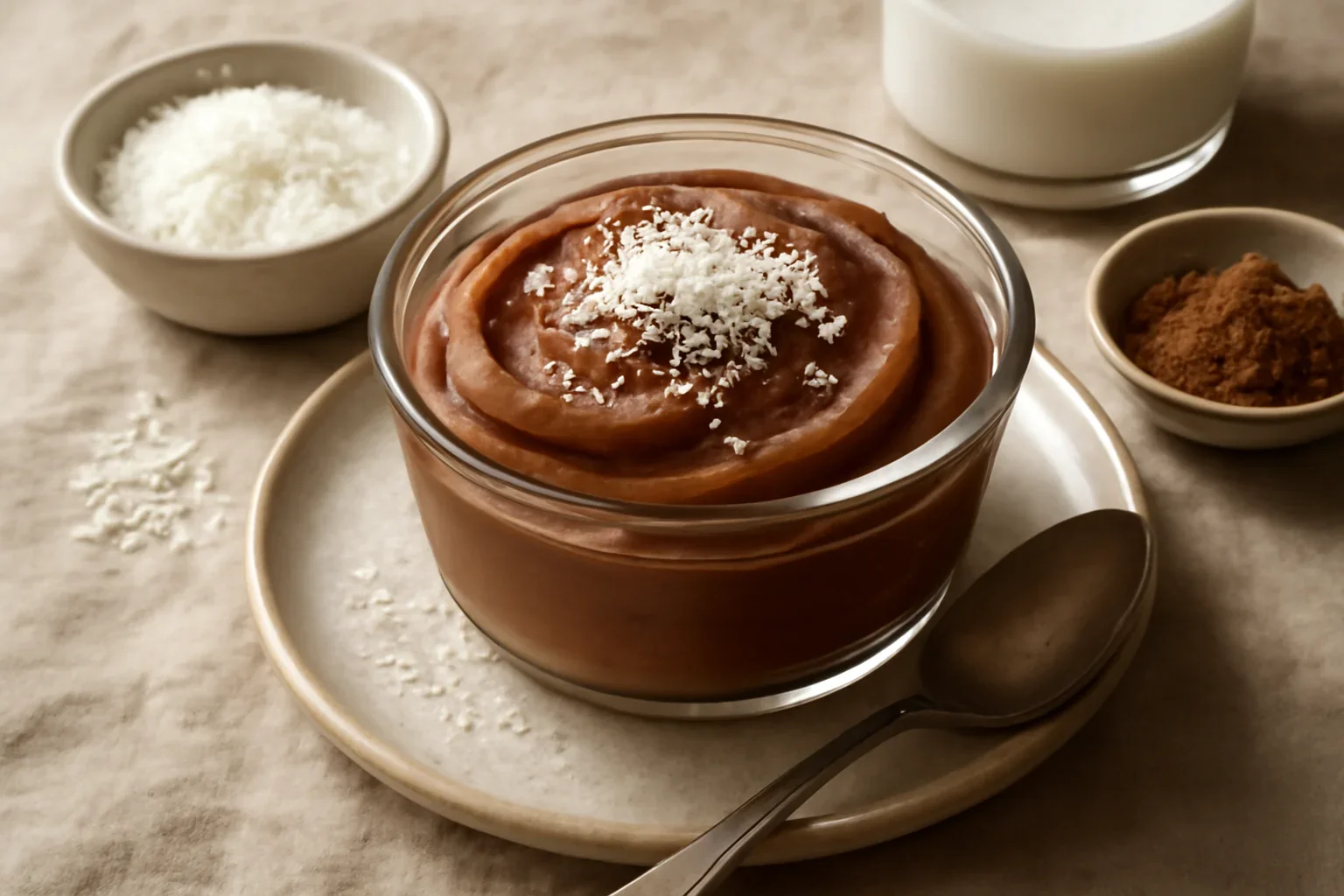 Mousse de ciocolată și cocos