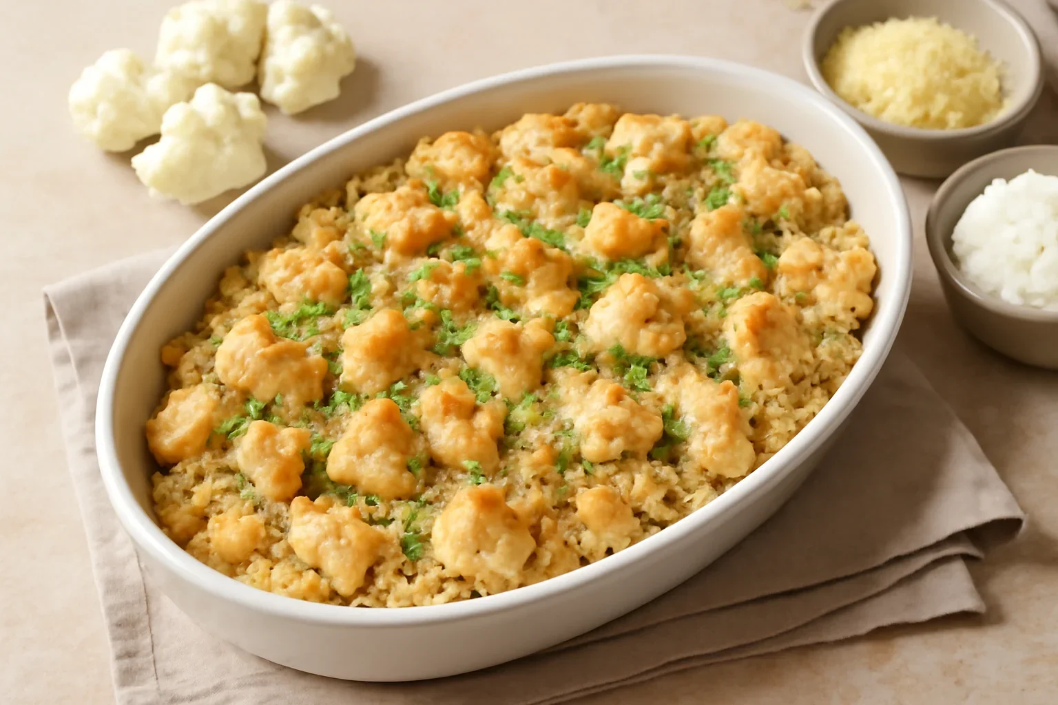 Casserole de pui cu conopidă